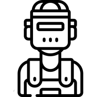 pictogramme d'un soudeur